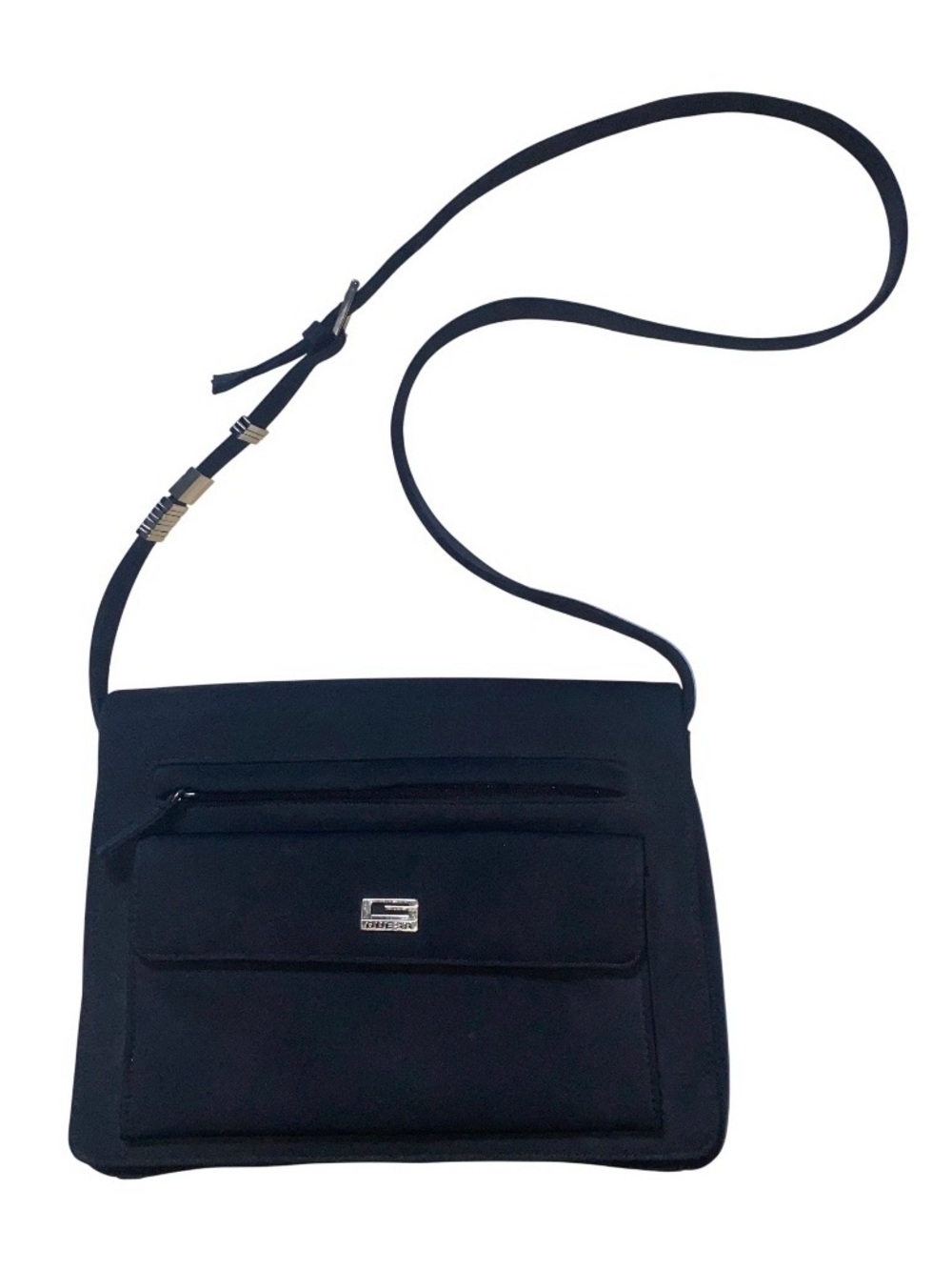 Guess Black Vintage Nylon Crossbody Messenger Bag Purse